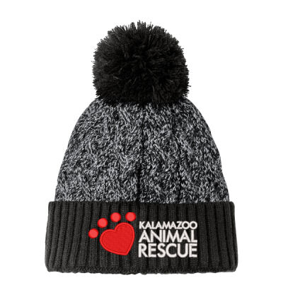 New Era® Marled Knit Pom Beanie Thumbnail