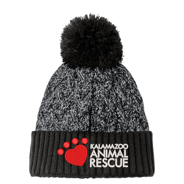 New Era® Marled Knit Pom Beanie Thumbnail